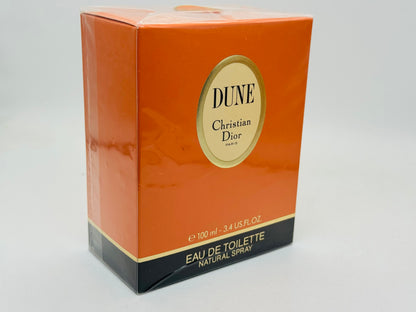 Profumo Vintage Dior Dune 100 Ml Edt Spray Raro Sigillato 1993 Eau De Toilette Christian