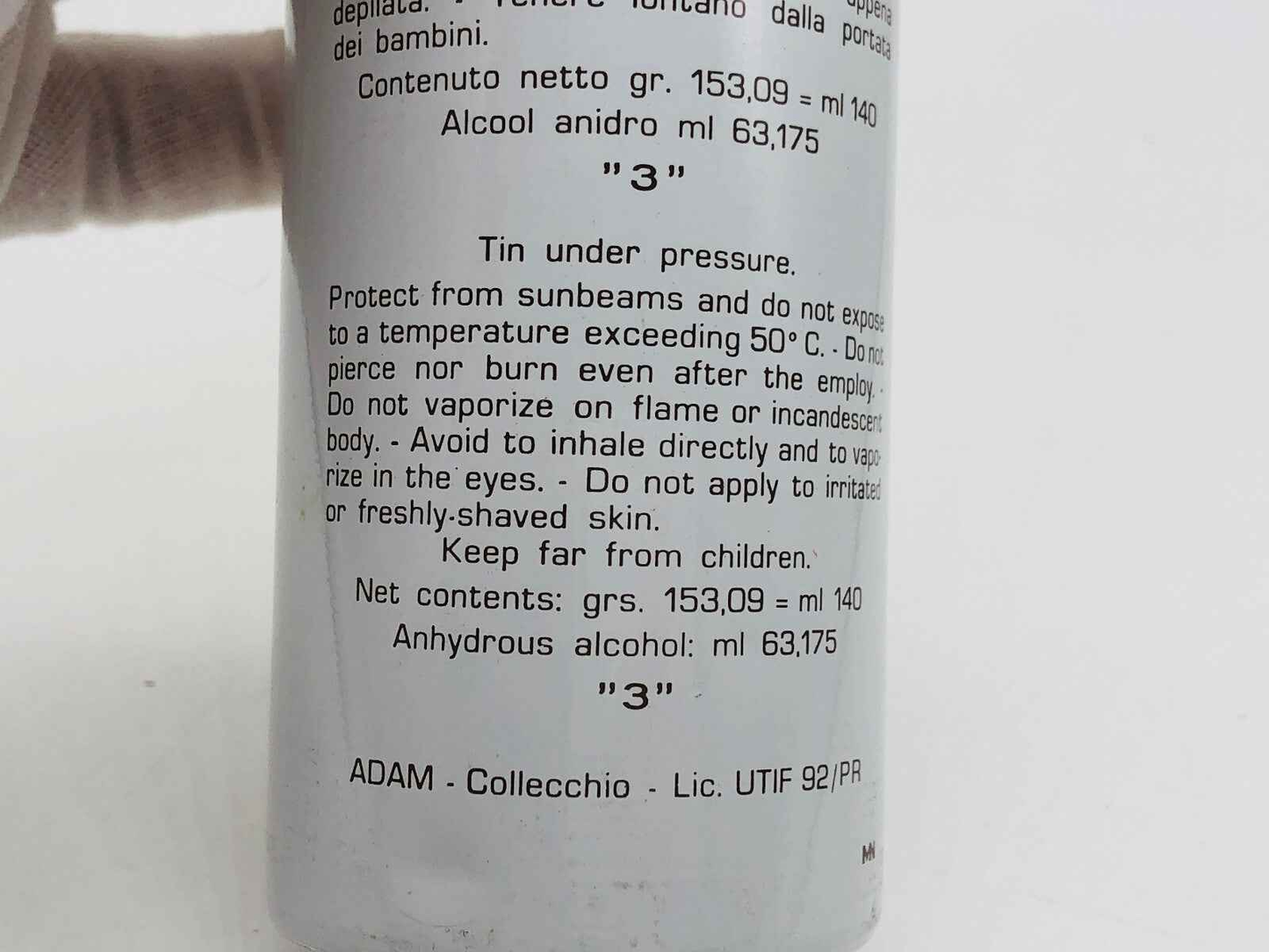 Deodorante uomo ADAM bruyère 150 ml spray profumo vintage