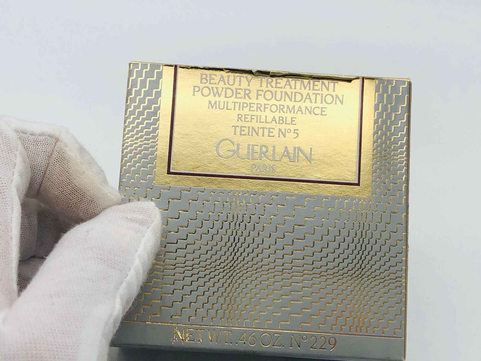 GUERLAIN FOND DE TEINT VINTAGE 13 gr N°5 REFILLABLE FONDOTINTA POWDER FOUNDATION