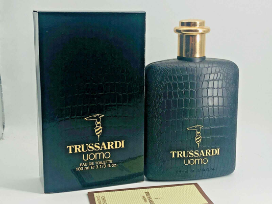 PROFUMO TRUSSARDI UOMO VINTAGE EDT UOMO 100 ml SPLASH PRE BARCODE POUR HOMME