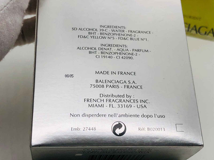 BALENCIAGA CRISTOBAL Orient Cologne 200 ml vintage profumo Pour Homme edc splash