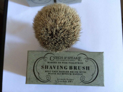 CZECH & SPEAKE N 88 pennello da barba shaving brush silvertip badger vintage
