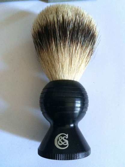 CZECH & SPEAKE N 88 pennello da barba shaving brush silvertip badger vintage