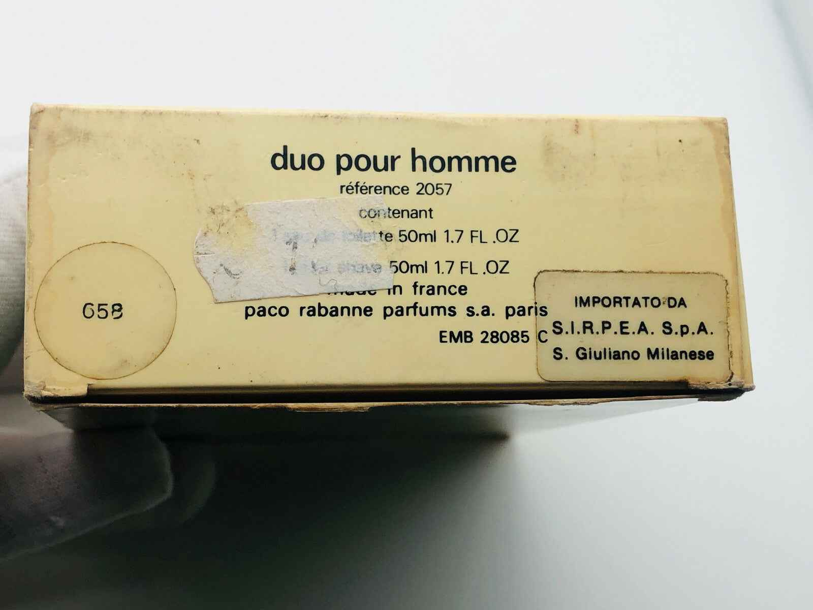 PROFUMO PACO RABANNE DUO pour homme VINTAGE 50 ml EDT + AFTER SHAVE DOPOBARBA