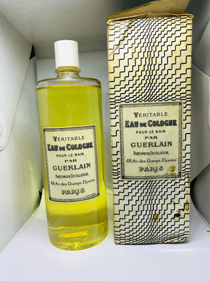 VERITABLE GUERLAIN pour le bain 1980 profumo vintage 500 ml eau de cologne edc