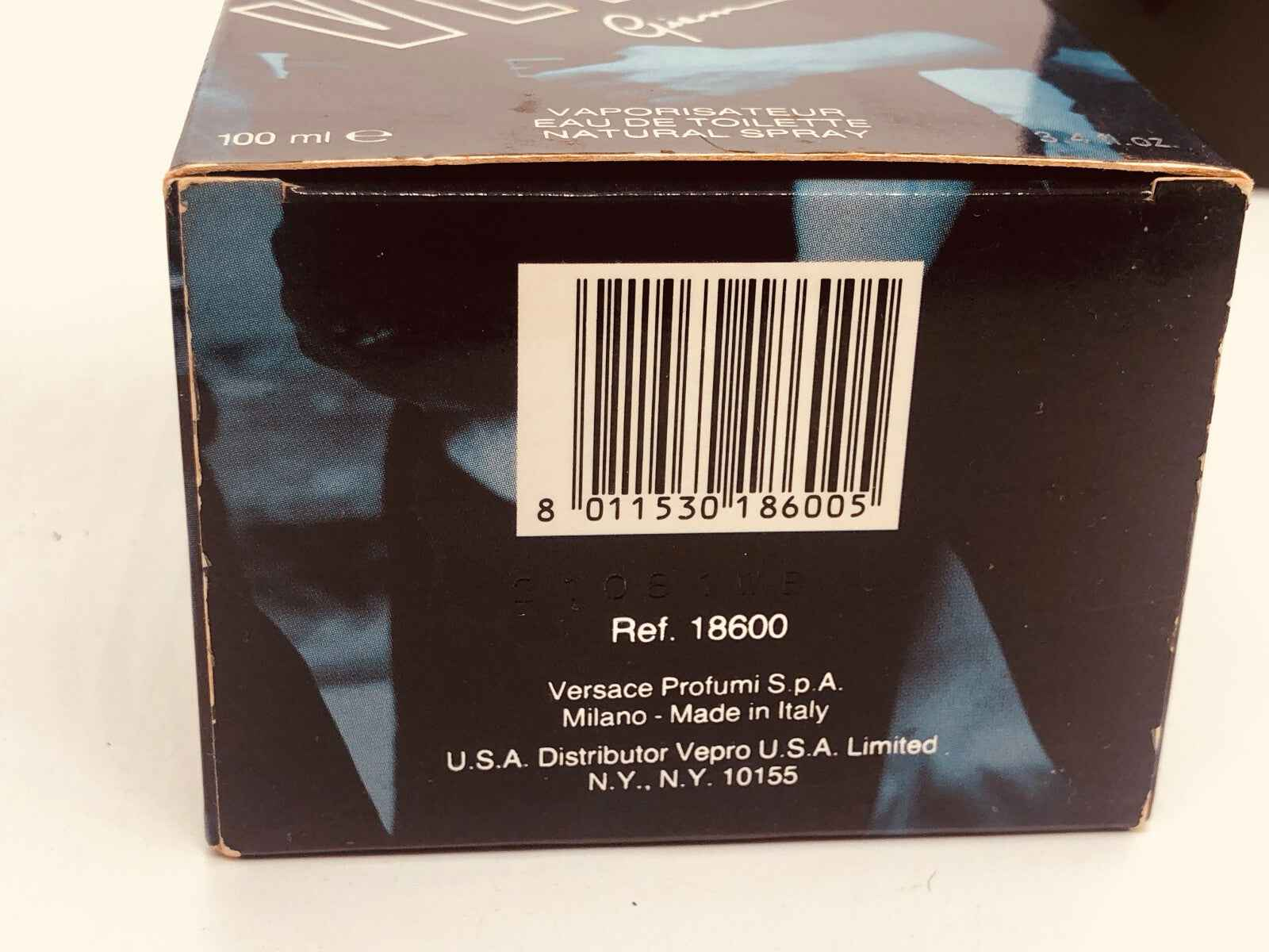 Profumo Vintage VERSACE VERSUS Uomo 100 ml Edt Spray uomo Gianni 1992 raro homme