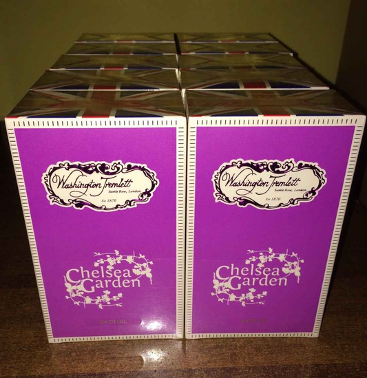 STOCK 10X Bath Oil Washington Tremlett CHELSEA GARDEN 100ml Olio Bagno Lotto