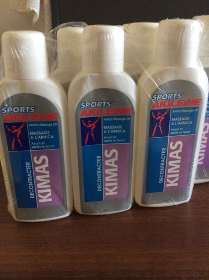 STOCK 15 AKILEINE KIMAS OLIO MASSAGGIO MUSCOLI CORPO ARNICA SPORT 200 ML LOTTO