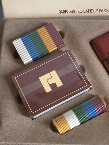 TED LAPIDUS POUR HOMME Coffret CASINO CARTE vintage 50 ml after shave men