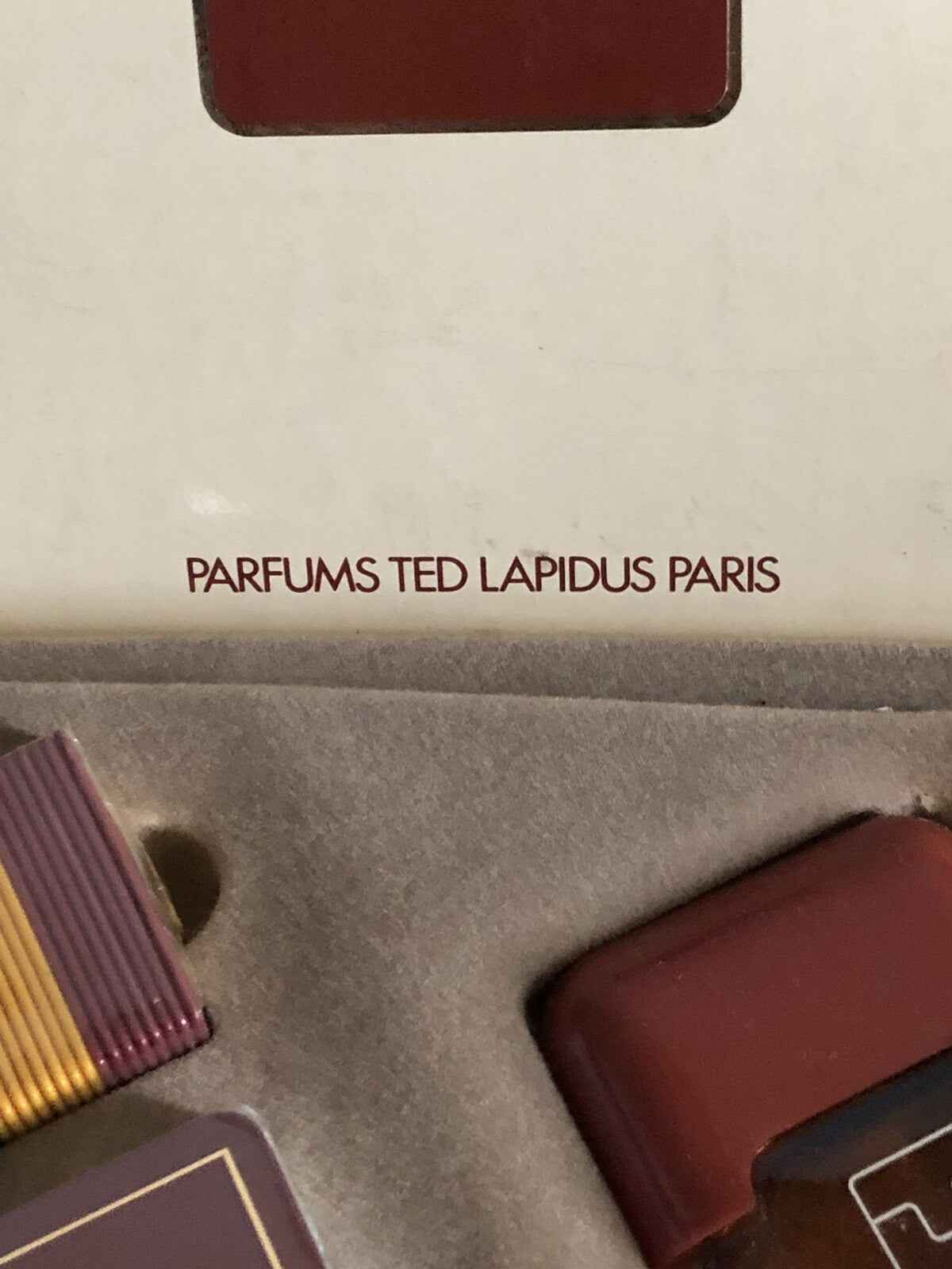 TED LAPIDUS POUR HOMME Coffret CASINO CARTE vintage 50 ml after shave men