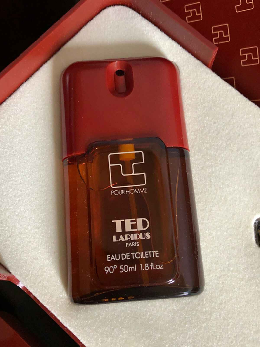 TED LAPIDUS POUR HOMME Coffret RASOIR vintage PROFUMO EDT 50 ml + RASOIO UOMO