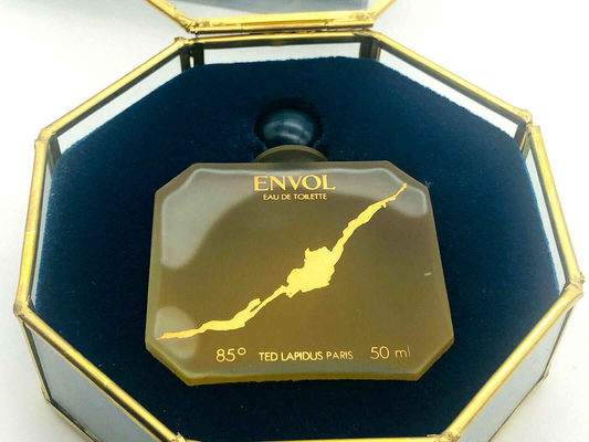 TED LAPIDUS ENVOL PRESTIGE profumo vintage EDT 50 ml splash COFFRET OCTAGONAL