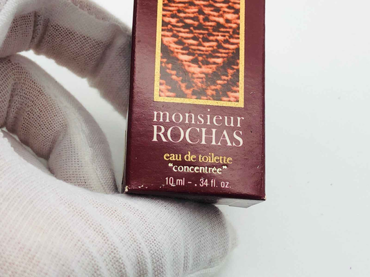 MIGNON ROCHAS MONSIEUR 10 ml Edt HOMME VINTAGE profumo EAU TOILETTE CONCENTREE