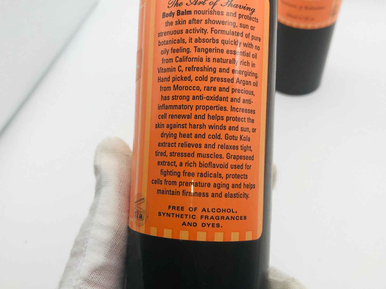 STOCK 2X THE ART OF SHAVING TANGERINE BODY BALM ARGAN OIL 200 ml MANDARINO CORPO