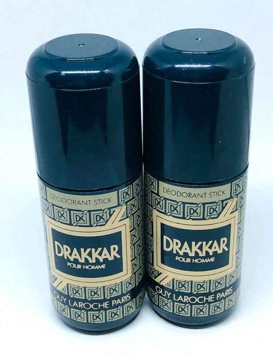 2X DEO GUY LAROCHE DRAKKAR VINTAGE DEODORANT STICK for Men DEODORANTE 52GR HOMME