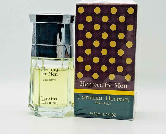 AFTER SHAVE CAROLINA HERRERA FOR MEN VINTAGE 50 ML DOPOBARBA SPLASH USATO POCO