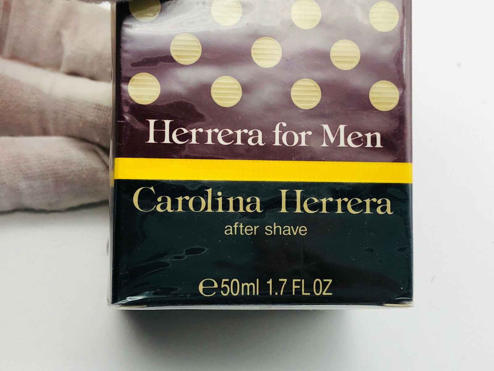 AFTER SHAVE CAROLINA HERRERA FOR MEN VINTAGE 50 ML DOPOBARBA SPLASH USATO POCO