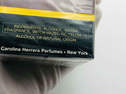 AFTER SHAVE CAROLINA HERRERA FOR MEN VINTAGE 50 ML DOPOBARBA SPLASH USATO POCO