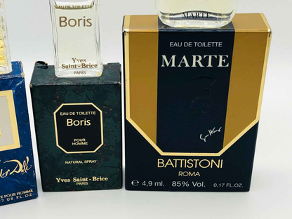 4X MIGNON UOMO POUR HOMME VINTAGE PROFUMO 5 ml EDT MIMMINA SALVADOR DALI BORIS