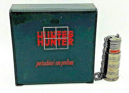 PORTACHIAVI ATKINSONS HUNTER VINTAGE PROFUMO MIGNON edt uomo Homme RARO METALLO