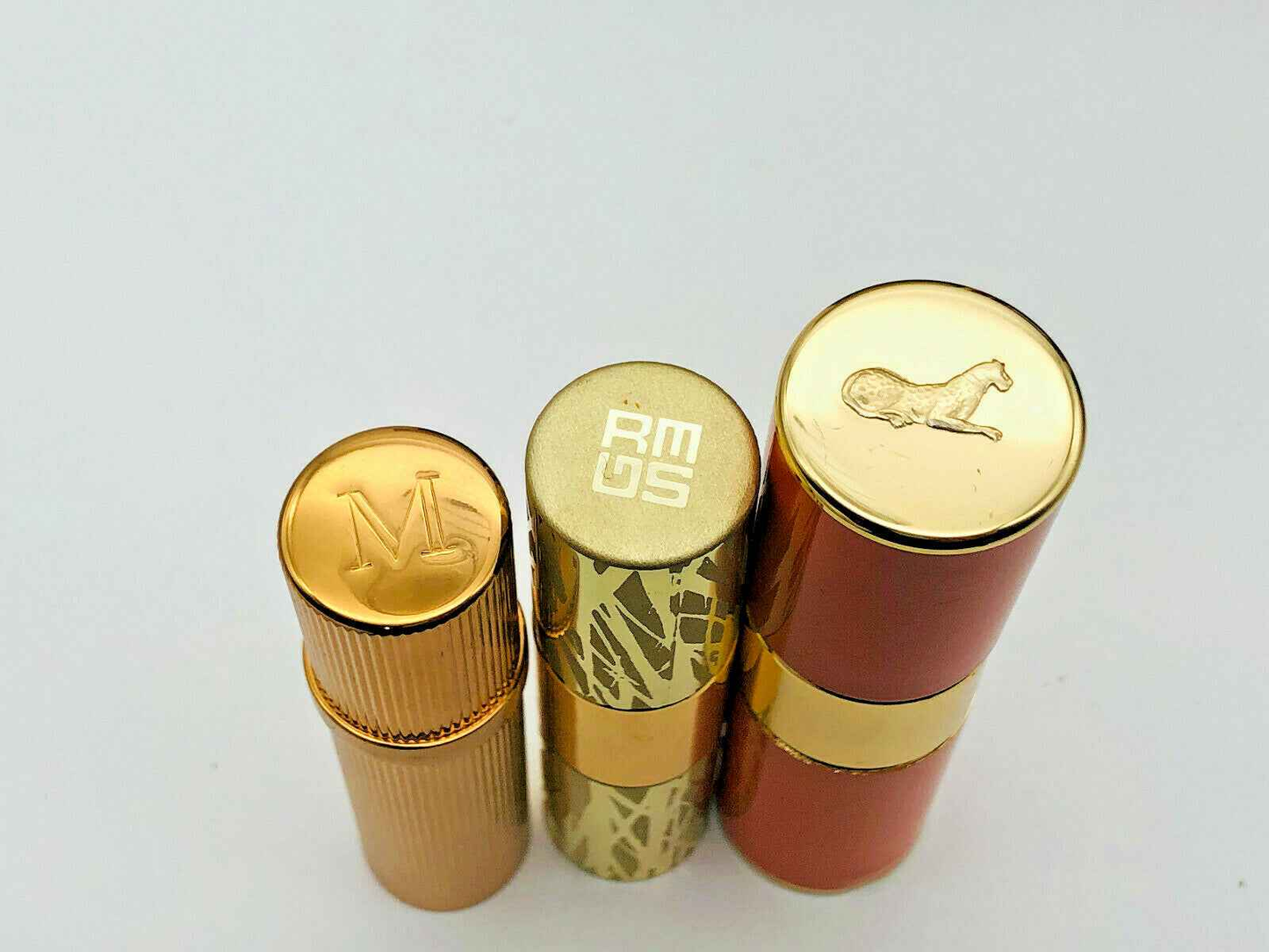 3X VUOTI EMPTY PARFUM EXTRAIT REFILLABLE ADAM GRES MOLYNEAUX VINTAGE profumo