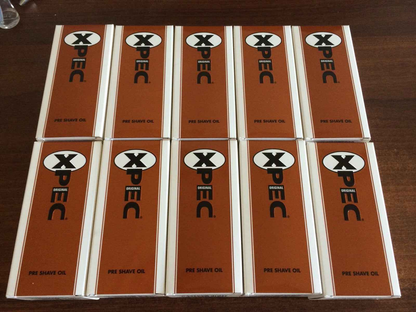 STOCK 10 pezzi XPEC PRE SHAVE OIL VINTAGE OLIO PRE BARBA 50 ml Original Perfume