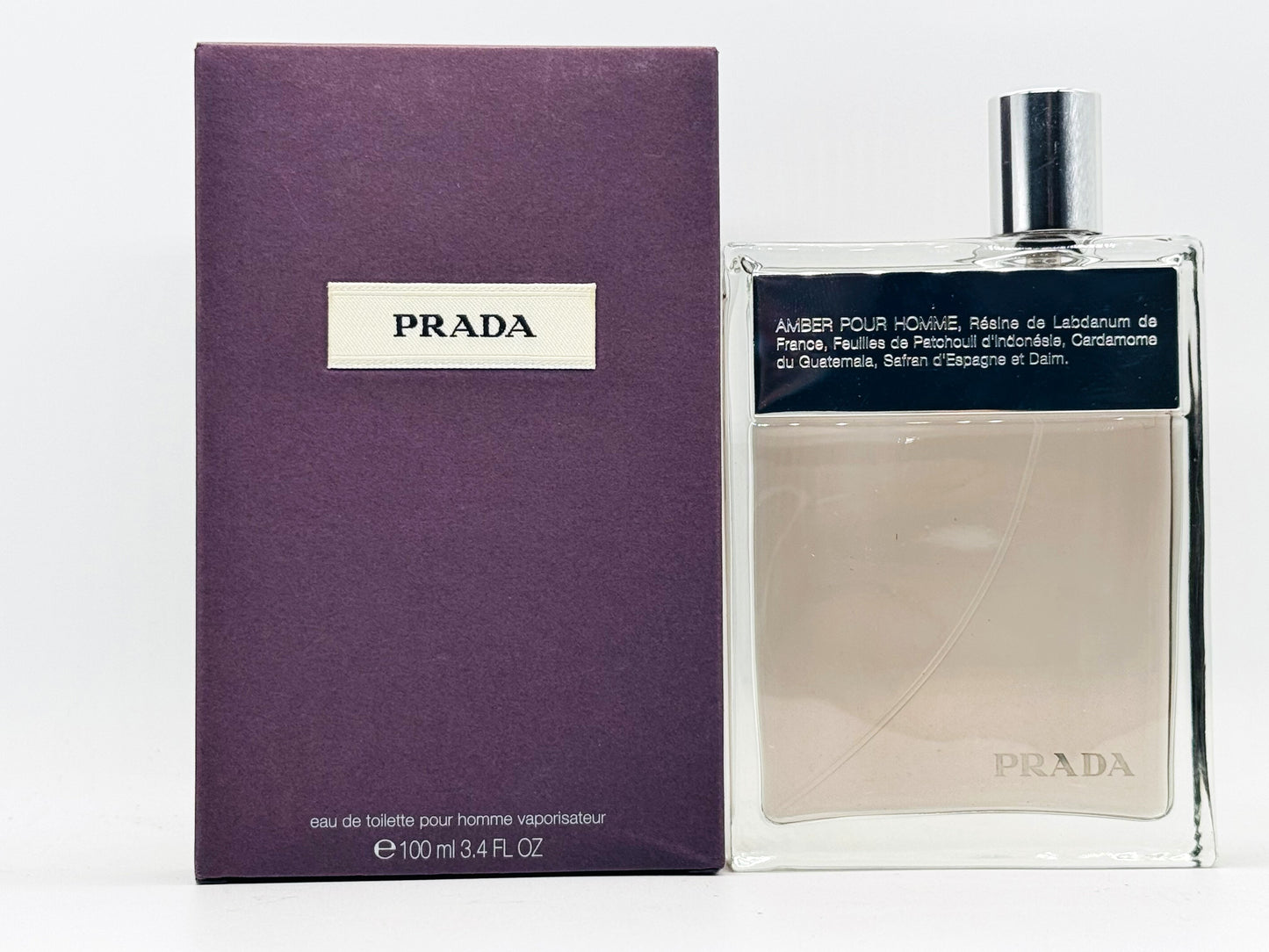 PROFUMO VINTAGE PRADA AMBER POUR HOMME 100 ml EDT SPRAY – SIGILLATO
