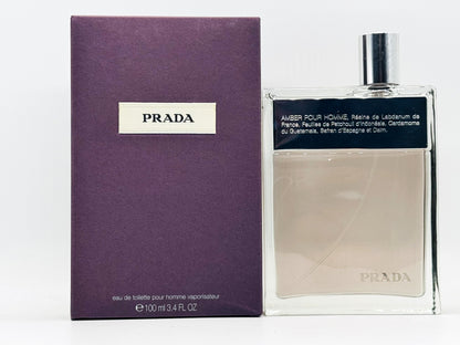PROFUMO VINTAGE PRADA AMBER POUR HOMME 100 ml EDT SPRAY – SIGILLATO