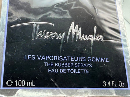 THIERRY MUGLER A MEN PROFUMO VINTAGE 100 ml EDT SPRAY 2011 Sealed Pour Homme Old Edition A* RUBBER FLASK
