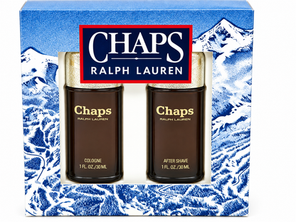 RALPH LAUREN CHAPS Profumo Vintage Set Cologne 30 ml + After Shave Uomo Cosmair raro