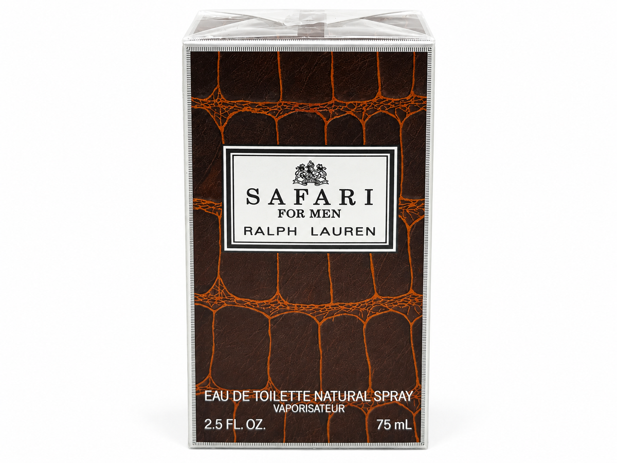 RALPH LAUREN SAFARI For Men Profumo Vintage 75 ml EDT Spray Sigillato COSMAIR
