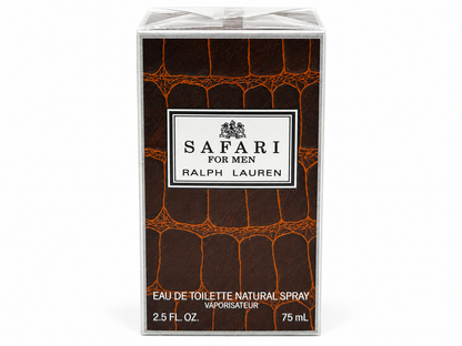 RALPH LAUREN SAFARI For Men Profumo Vintage 75 ml EDT Spray Sigillato COSMAIR