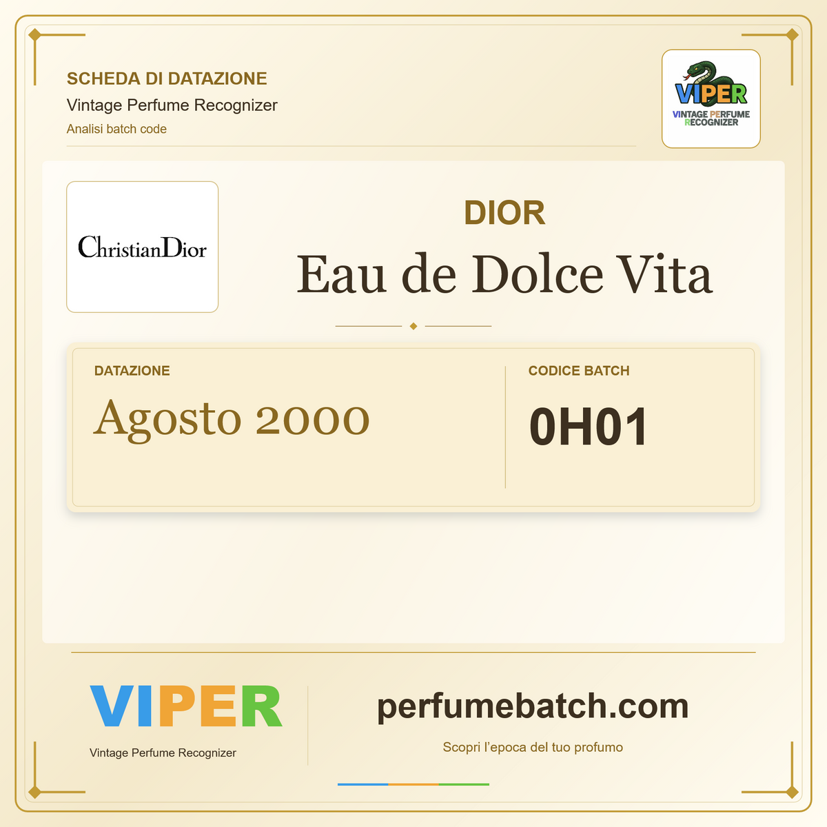 EAU De DOLCE VITA CHRISTIAN DIOR Profumo Vintage 100 ml Edt spray SEALED Eau De Toilette