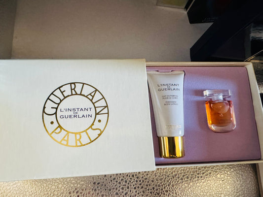 MIGNON L'INSTANT GUERLAIN VINTAGE PROFUMO 5 ml + Lozione Corpo 30 ml