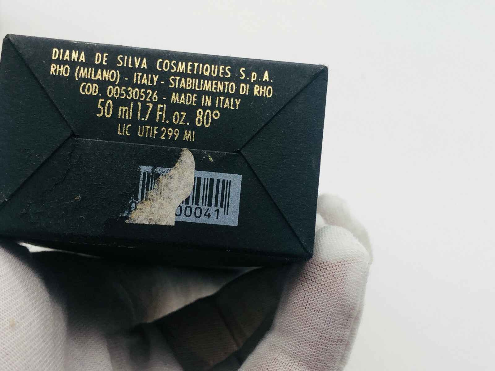 Scatola del profumo Allegri Vintage donna da 50 ml di DIANA DE SILVA con dettagli di produzione in Italia