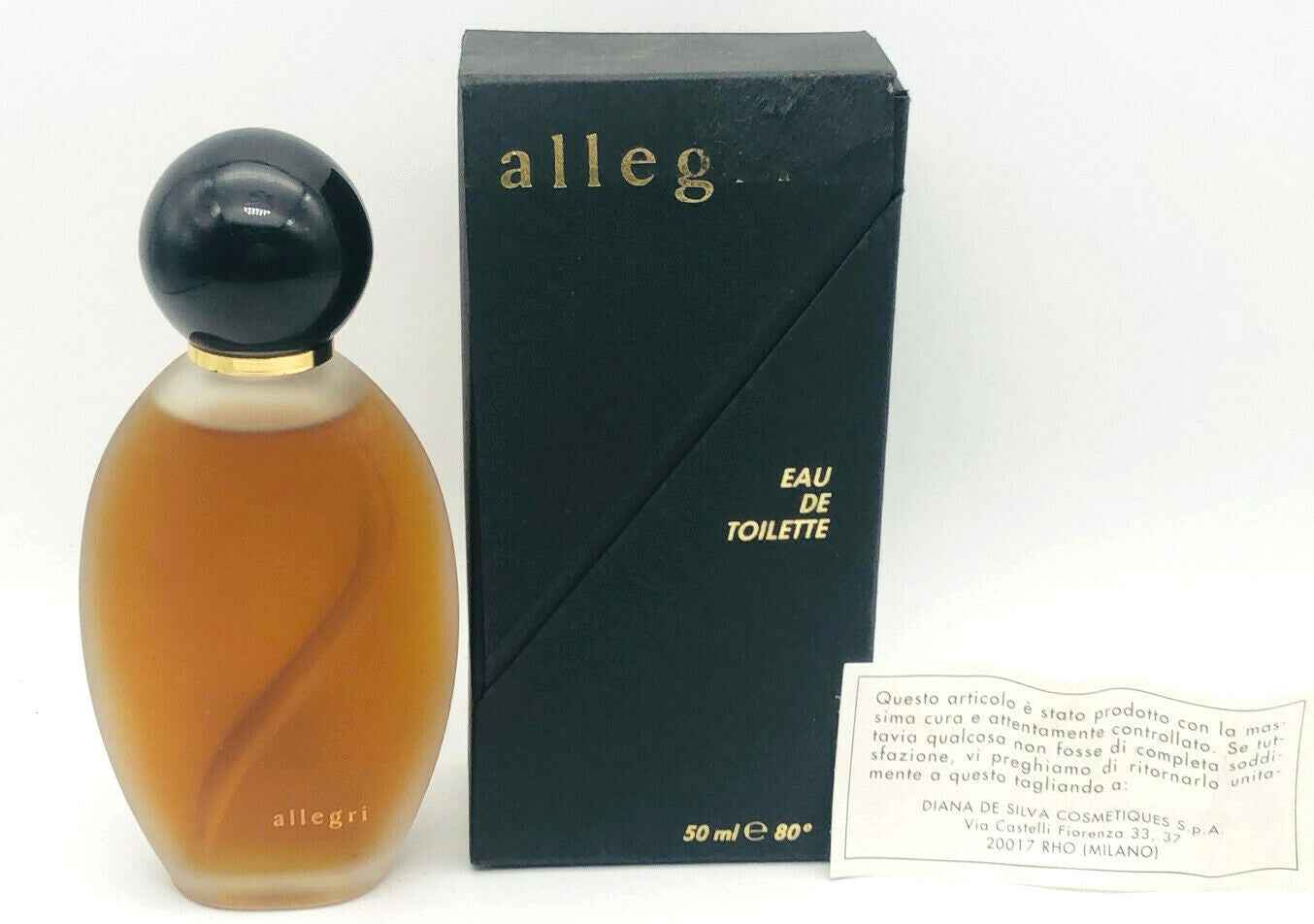 Flacone di profumo Allegri Vintage donna da 50 ml con confezione elegante e sofisticata