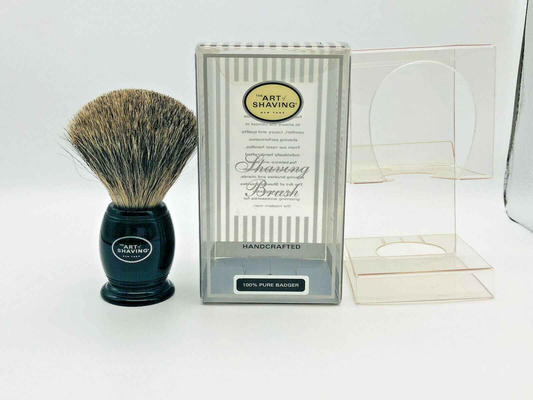Pennello Tasso Pure Badger dell'Art Of Shaving con manico in legno e setole morbide