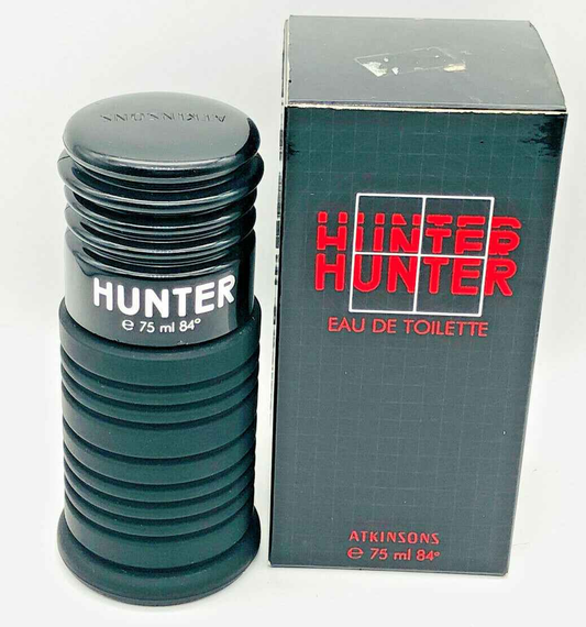 Profumo Atkinsons Hunter in flacone nero da 75 ml con confezione elegante