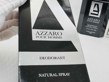 Deodorante Azzaro Pour Homme Vintage in confezione elegante con spruzzatore naturale