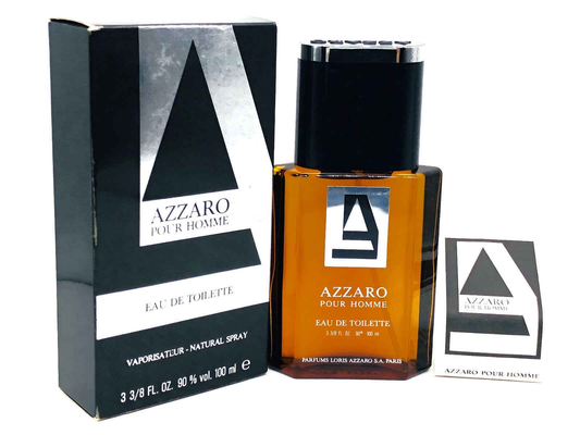 Profumo Azzaro Pour Homme Vintage in bottiglia da 100 ml con confezione elegante