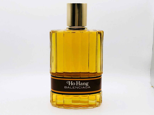 Flacone di profumo Balenciaga Ho Hang Vintage con design elegante e tonalità dorata