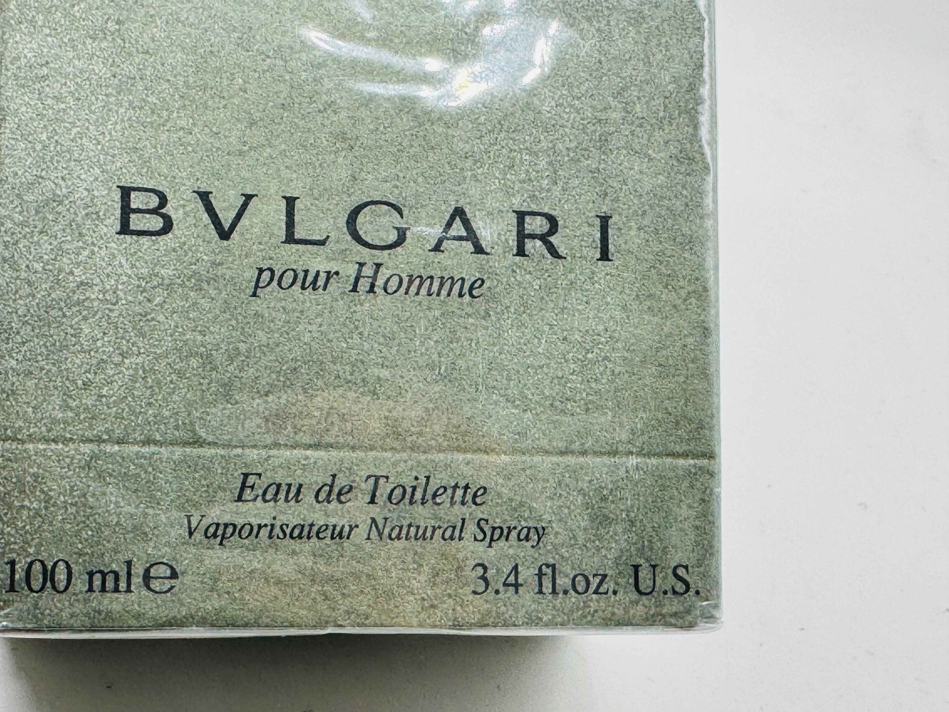 Packaging del Profumo Bulgari Pour Homme Vintage, Eau de Toilette 100 ml in formato spray naturale