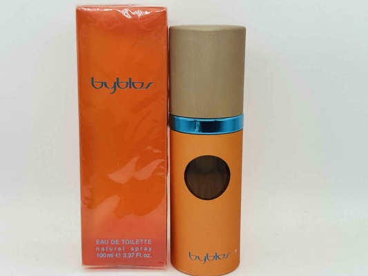 Profumo Byblos Donna in flacone arancione con scatola coordinata di 100 ml di Eau de Toilette