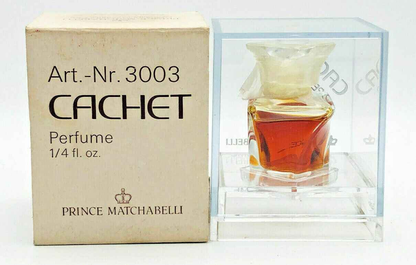 Profumo Cachet Prince Matchabelli in flacone elegante con scatola originale da 1/4 oz