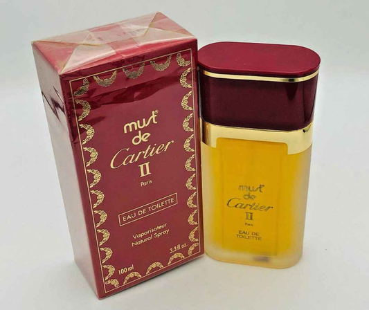 Profumo Must De Cartier II in flacone da 100ml con confezione elegante per uomo