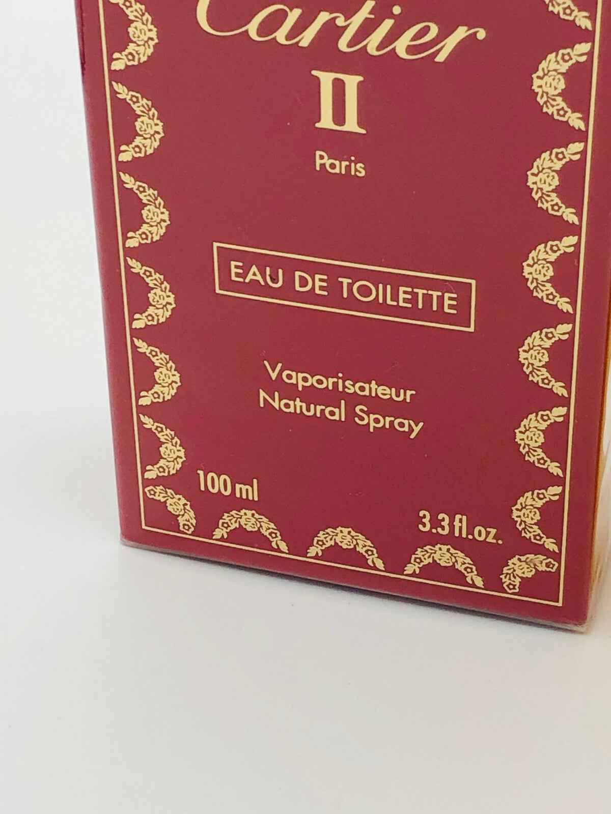 Scatola di profumo Must De Cartier in formato Eau de Toilette da 100 ml con spray nebulizzatore