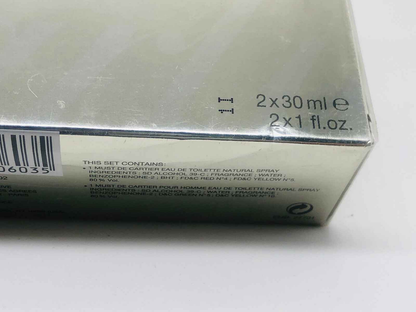 Confezione di Profumo Cartier Must con 2 flaconi da 30 ml di Eau de Toilette in un design elegante