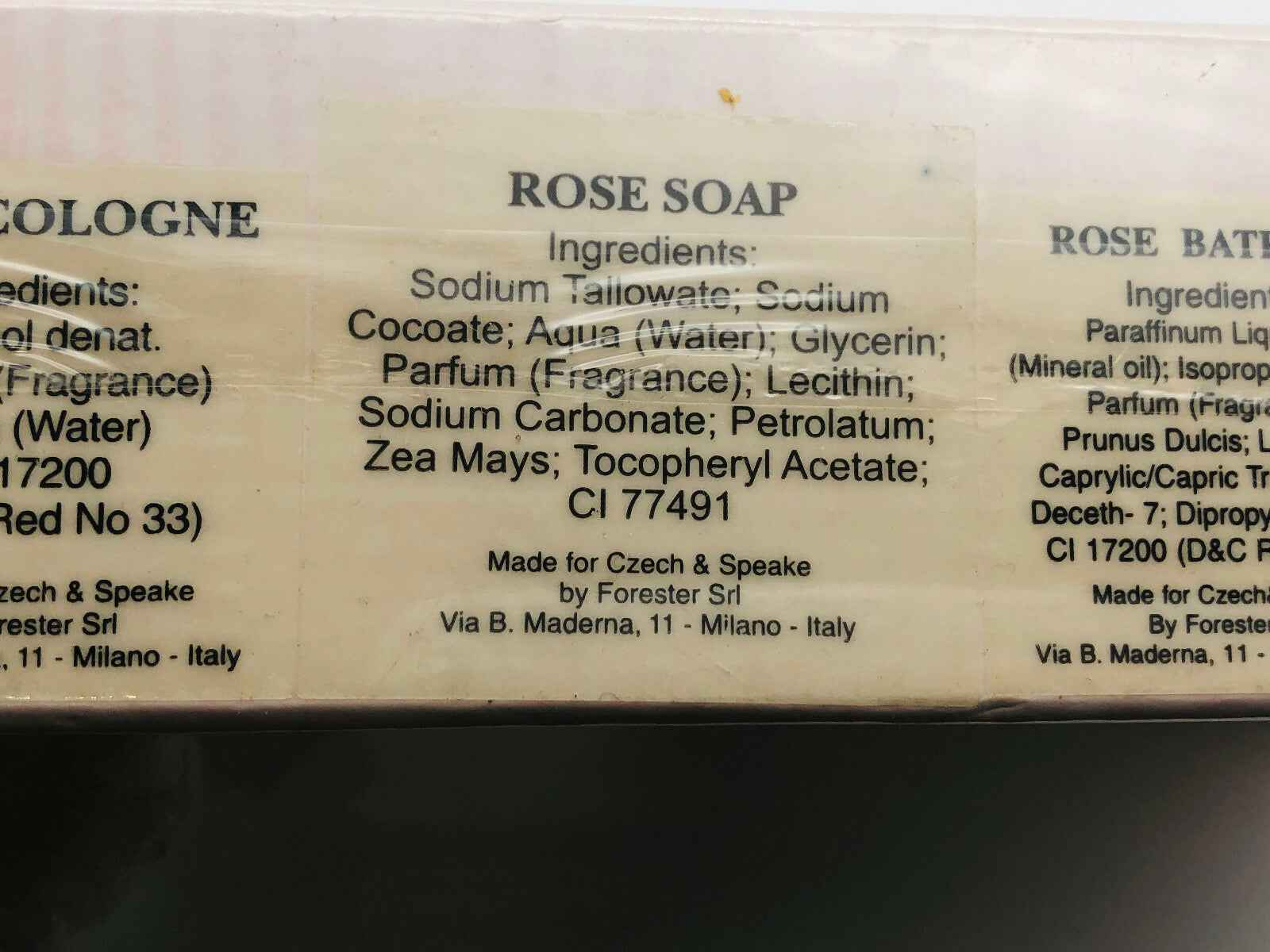 Sapone profumato Rose Czech & Speake Vintage con ingredienti naturali per la cura della pelle