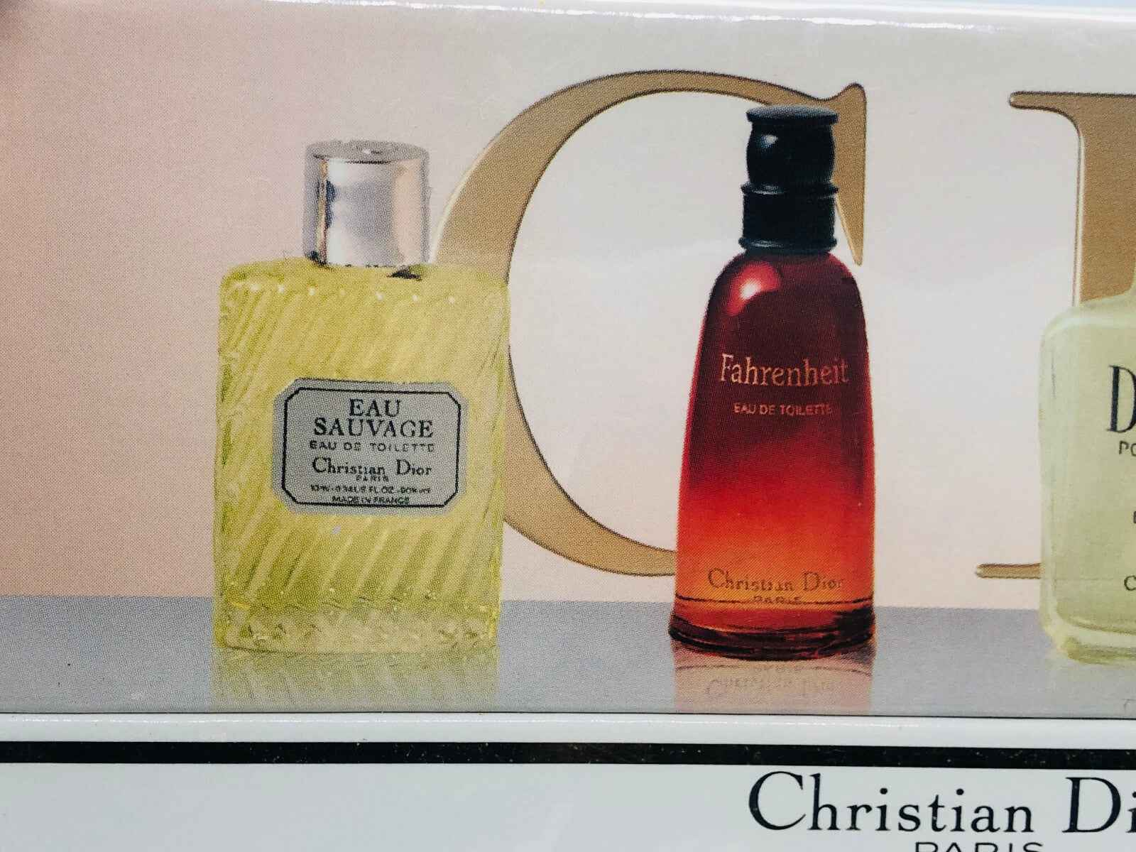 Profumi Christian Dior Eau Sauvage e Fahrenheit in una confezione di DIOR La Collection Pour Homme