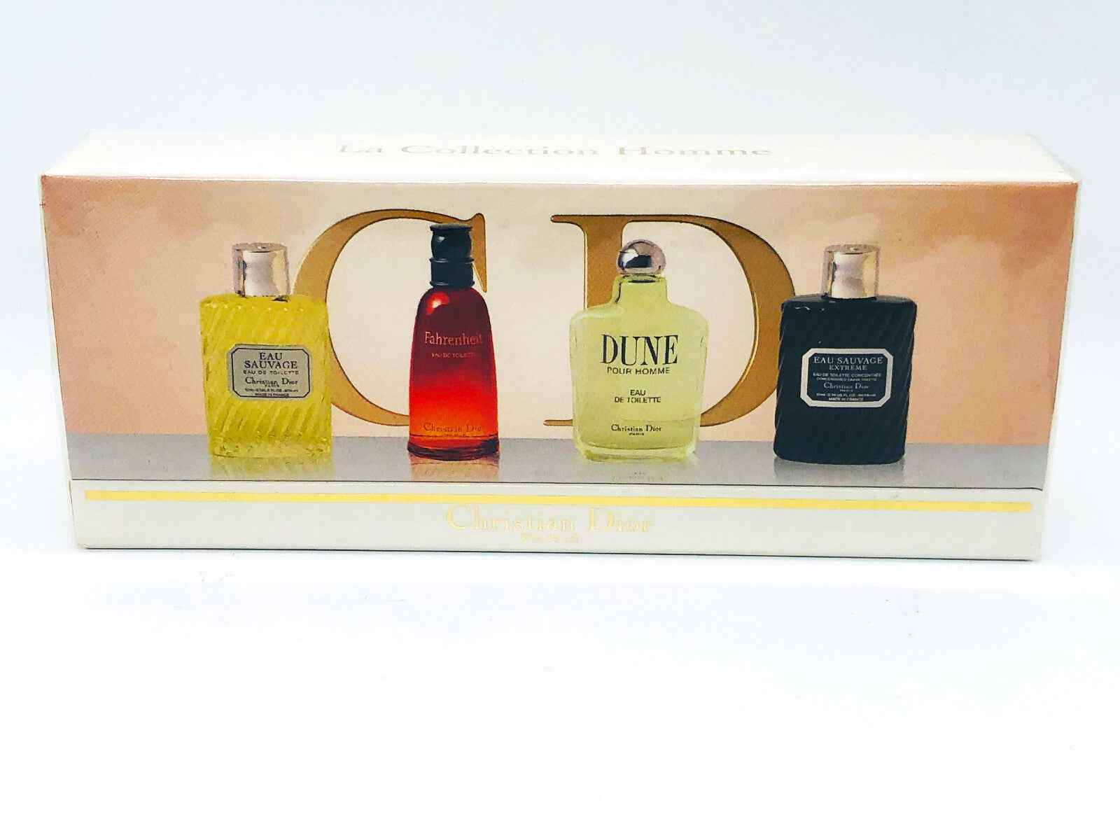 Confezione DIOR La Collection Pour Homme con quattro fragranze sofisticate per uomini eleganti